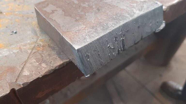Bevel with small gouge